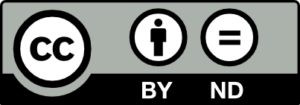 Creative Commons Attribution NoDerivatives license logo
