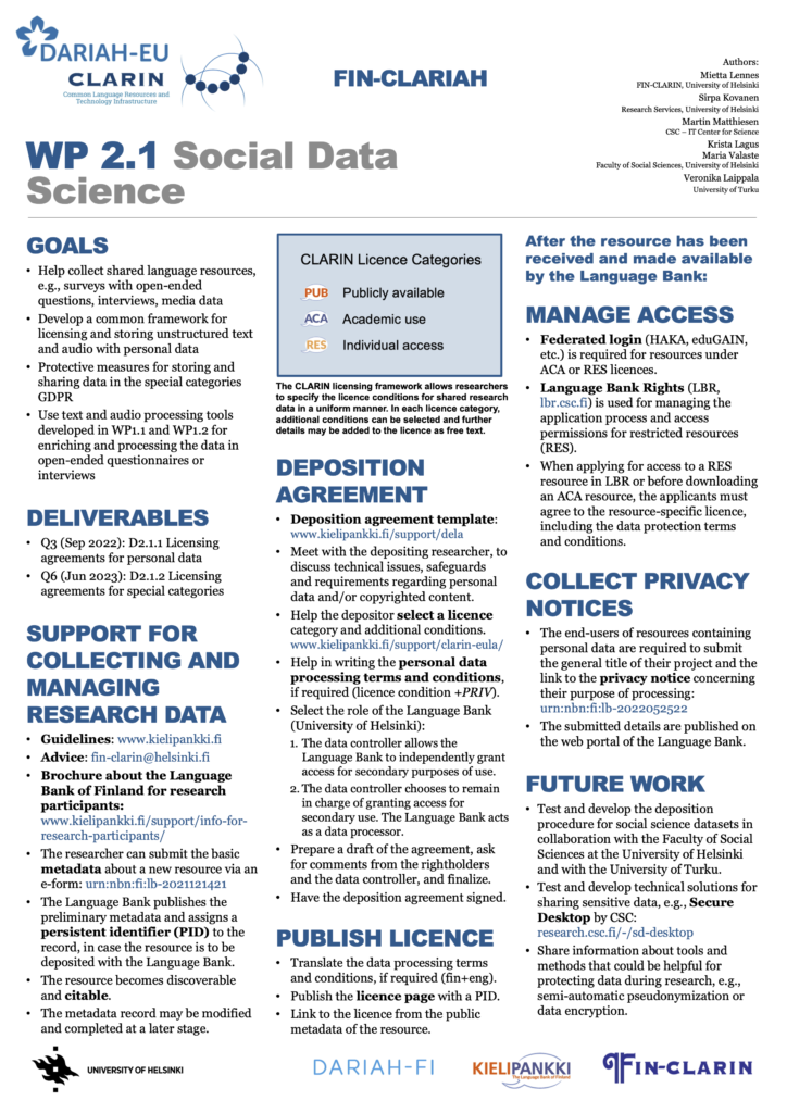 Image of the poster W2.1 Social Data Science