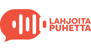 Lahjoita puhetta -kampanjan logo